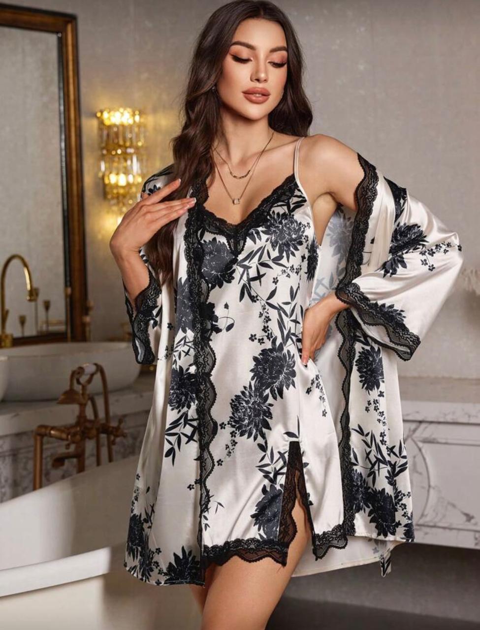 Conjunto Robe e Camisola