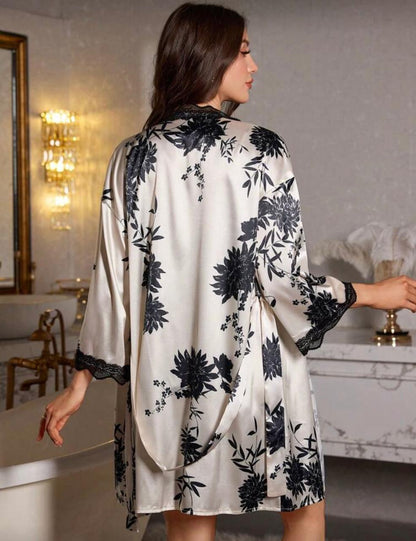 Conjunto Robe e Camisola